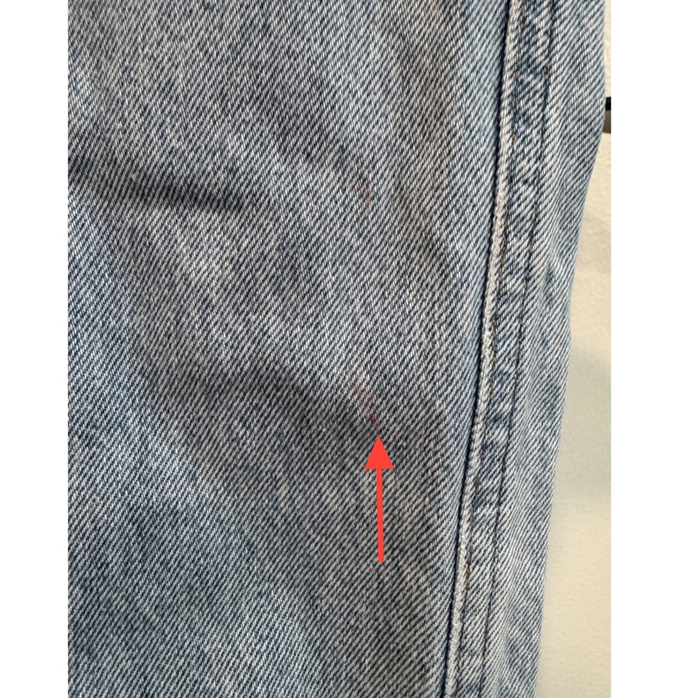 AGOLDE Lettuce Waistband Jean Light Wash Organic Cotton Straight Leg size 26 - Picture 7 of 11
